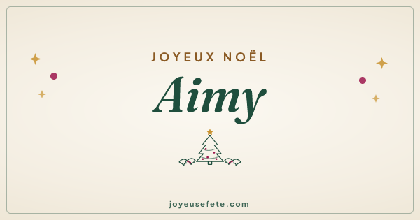 Image « Joyeux Noël Aimy » au format large