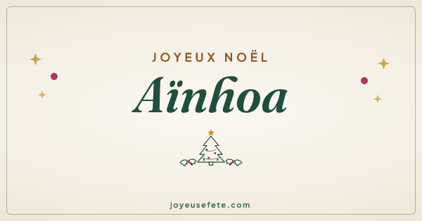 Image « Joyeux Noël Aïnhoa » au format large