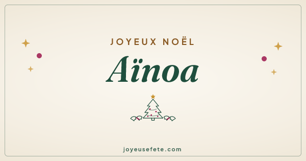 Image « Joyeux Noël Aïnoa » au format large