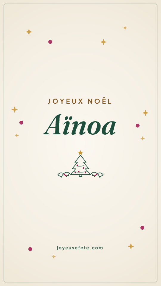 Image « Joyeux Noël Aïnoa » au format story