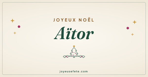 Image « Joyeux Noël Aïtor » au format large