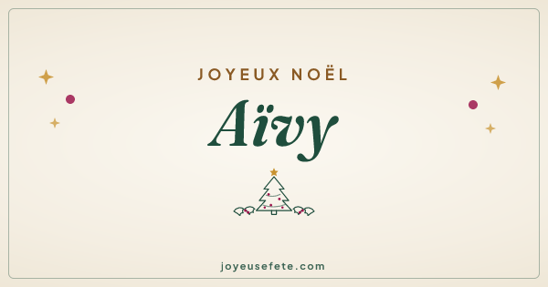 Image « Joyeux Noël Aïvy » au format large