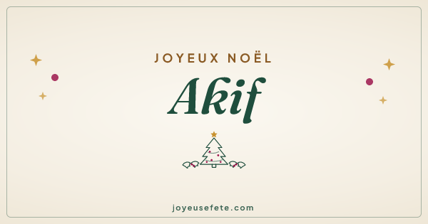 Image « Joyeux Noël Akif » au format large