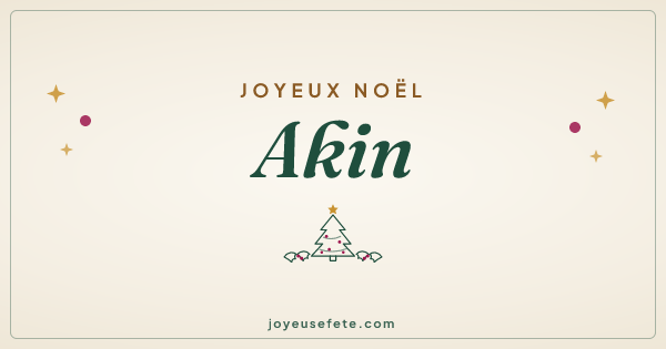 Image « Joyeux Noël Akin » au format large