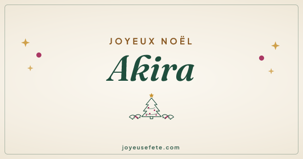 Image « Joyeux Noël Akira » au format large