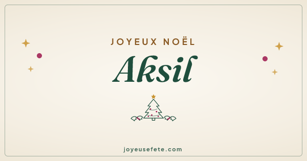 Image « Joyeux Noël Aksil » au format large