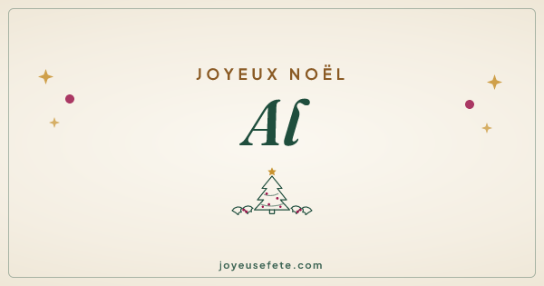 Image « Joyeux Noël Al » au format large