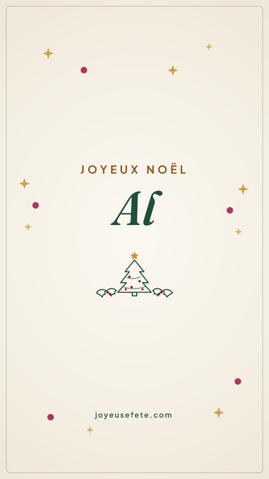 Image « Joyeux Noël Al » au format story