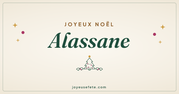Image « Joyeux Noël Alassane » au format large