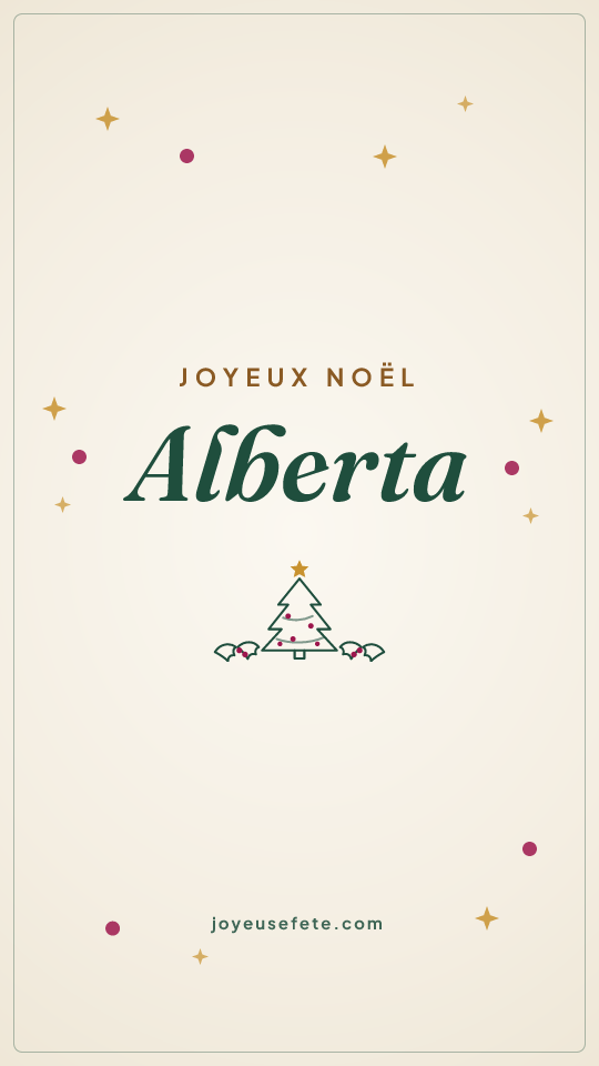 Image « Joyeux Noël Alberta » au format story