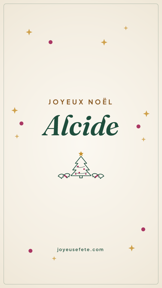 Image « Joyeux Noël Alcide » au format story