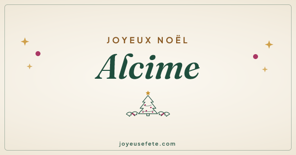Image « Joyeux Noël Alcime » au format large