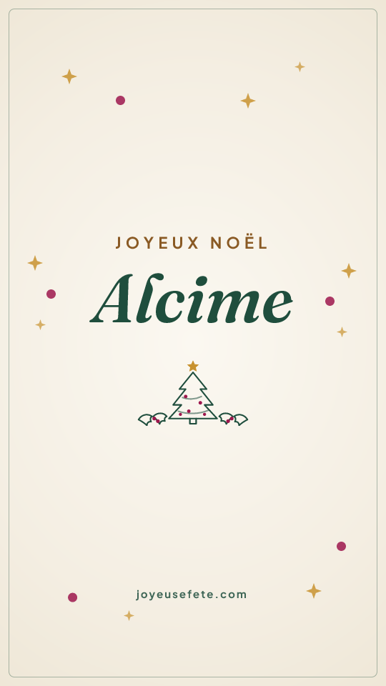Image « Joyeux Noël Alcime » au format story