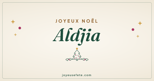 Image « Joyeux Noël Aldjia » au format large
