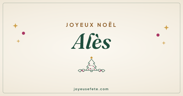 Image « Joyeux Noël Alès » au format large