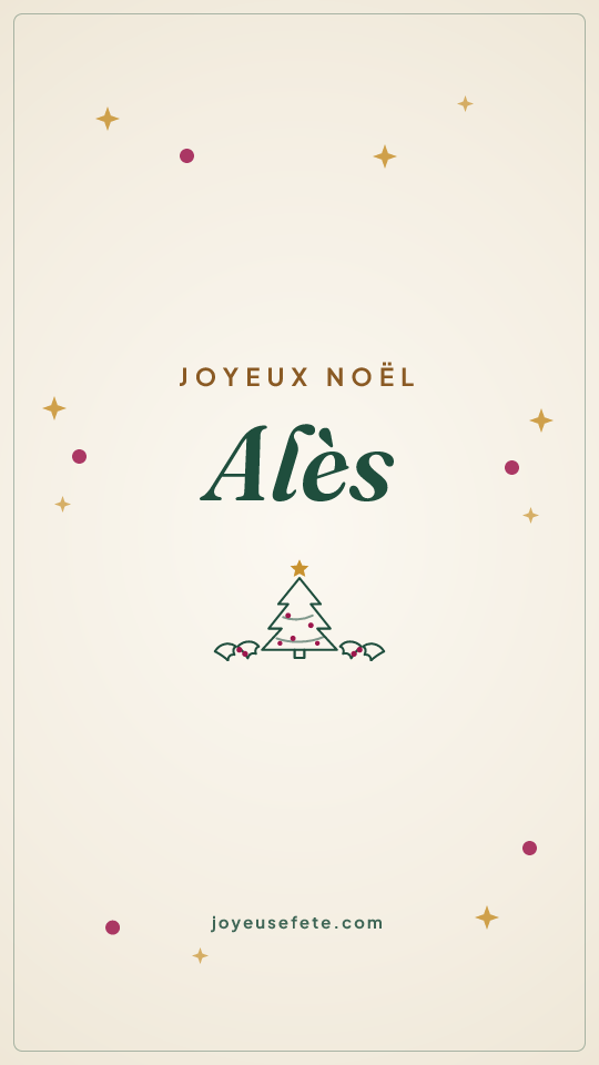 Image « Joyeux Noël Alès » au format story