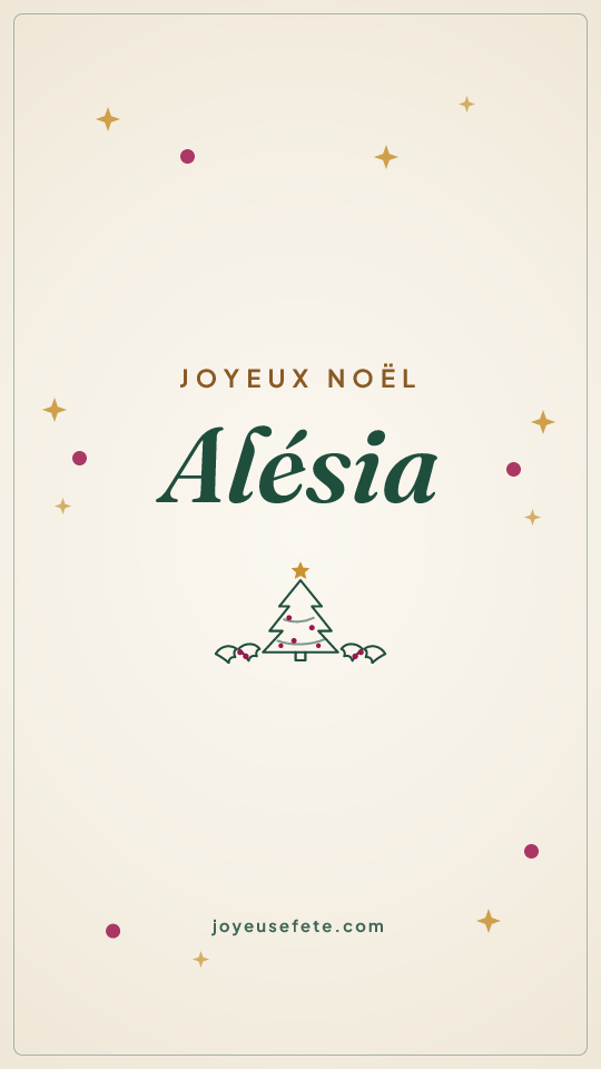 Image « Joyeux Noël Alésia » au format story