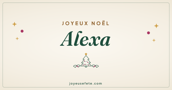 Image « Joyeux Noël Alexa » au format large