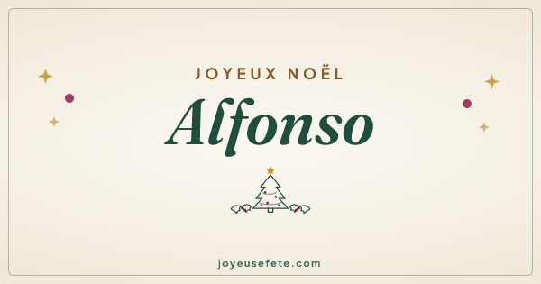 Image « Joyeux Noël Alfonso » au format large