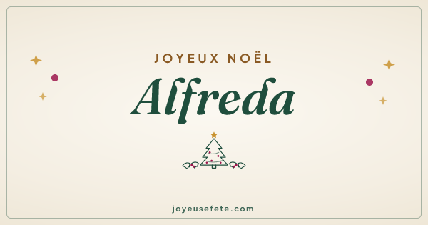 Image « Joyeux Noël Alfreda » au format large