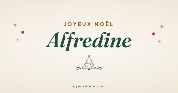 Image « Joyeux Noël Alfredine » au format large