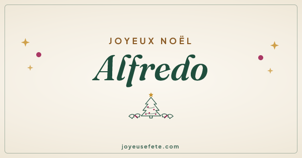 Image « Joyeux Noël Alfredo » au format large