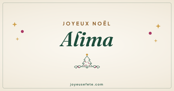 Image « Joyeux Noël Alima » au format large