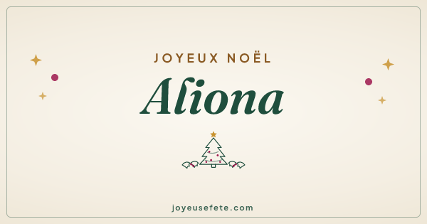 Image « Joyeux Noël Aliona » au format large