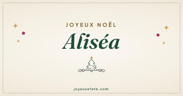 Image « Joyeux Noël Aliséa » au format large