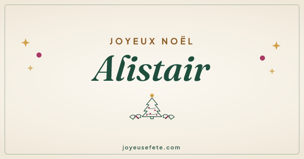 Image « Joyeux Noël Alistair » au format large