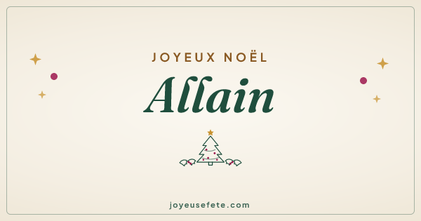 Image « Joyeux Noël Allain » au format large