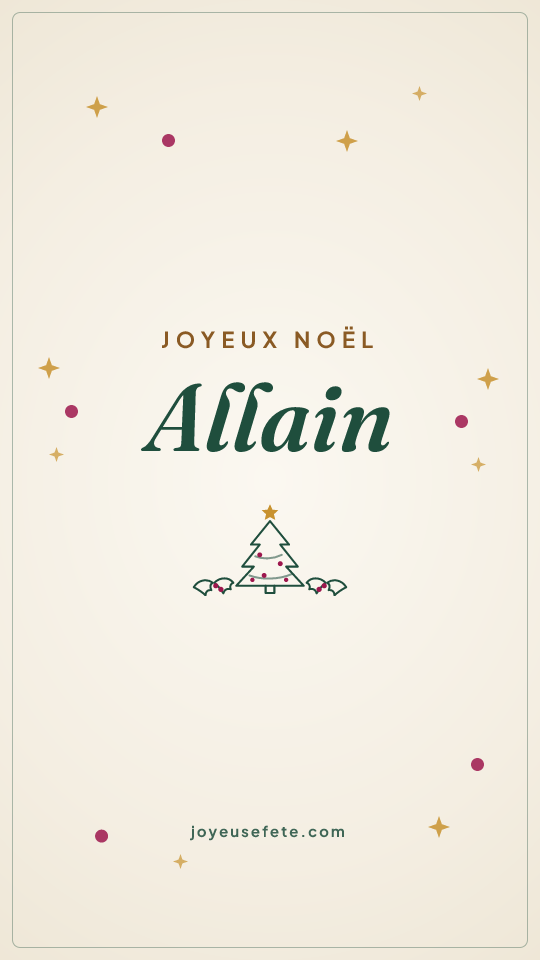 Image « Joyeux Noël Allain » au format story