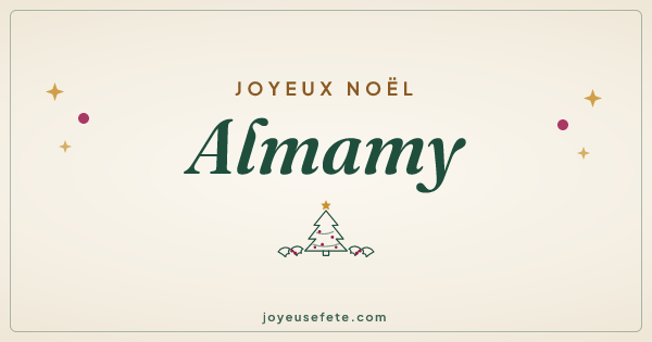 Image « Joyeux Noël Almamy » au format large