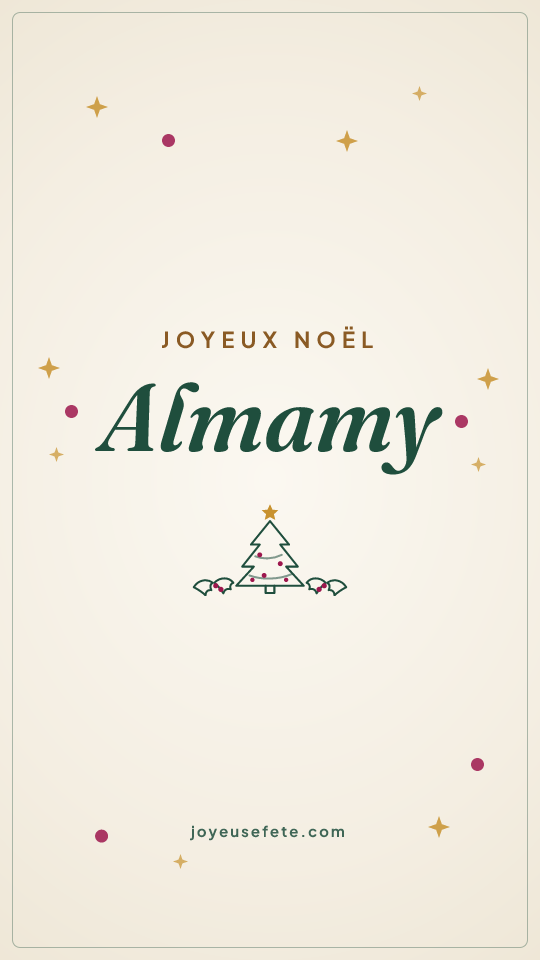 Image « Joyeux Noël Almamy » au format story