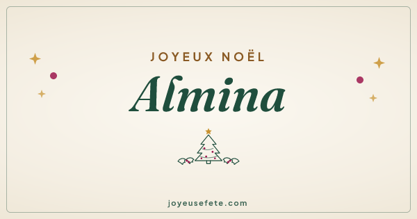 Image « Joyeux Noël Almina » au format large