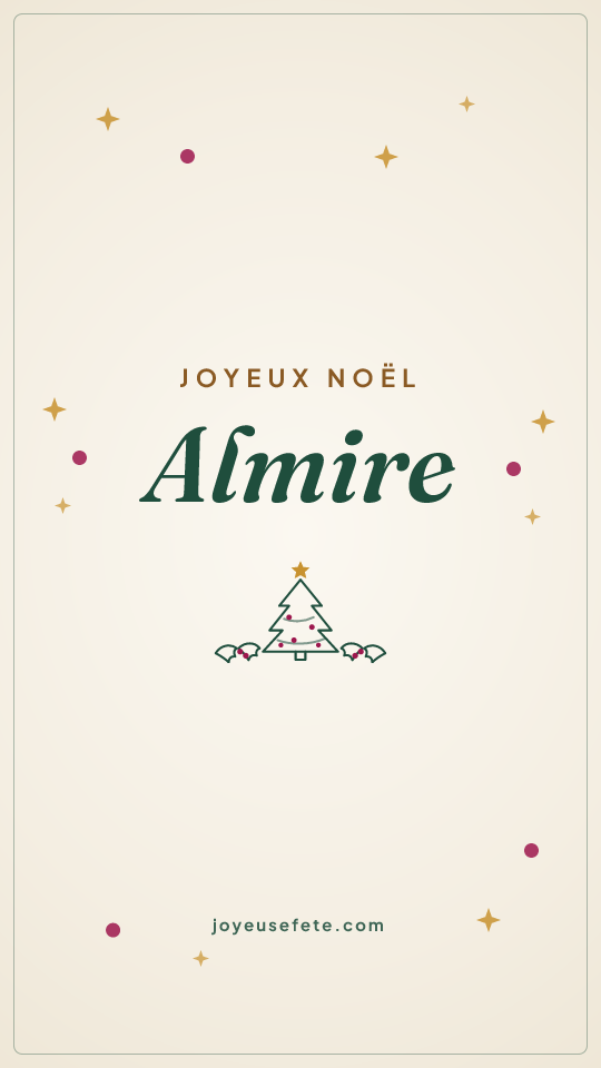 Image « Joyeux Noël Almire » au format story