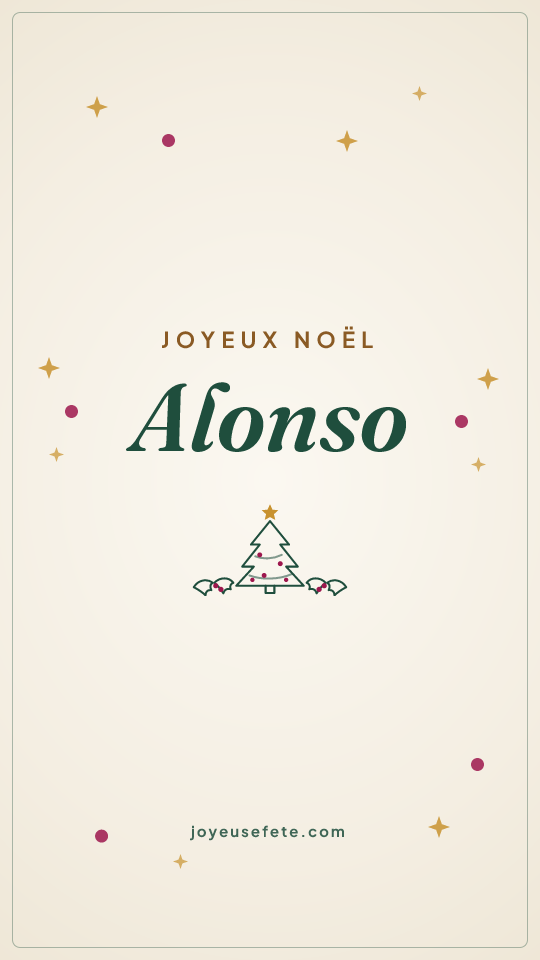 Image « Joyeux Noël Alonso » au format story