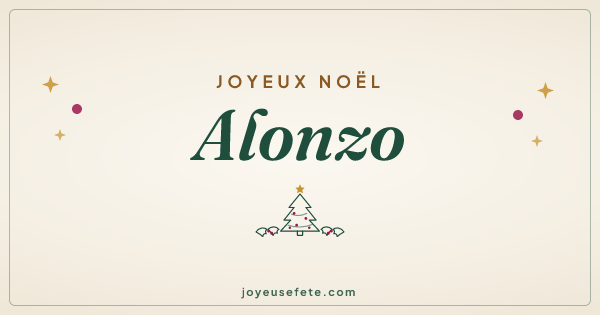 Image « Joyeux Noël Alonzo » au format large