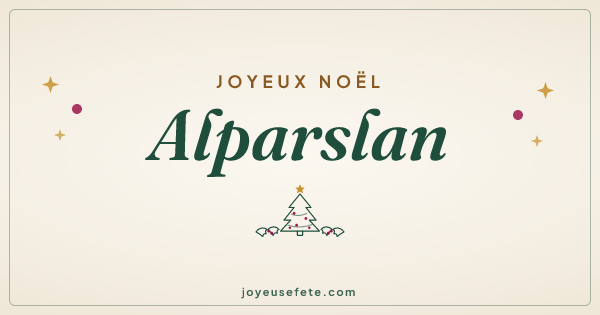 Image « Joyeux Noël Alparslan » au format large