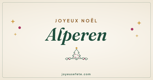 Image « Joyeux Noël Alperen » au format large