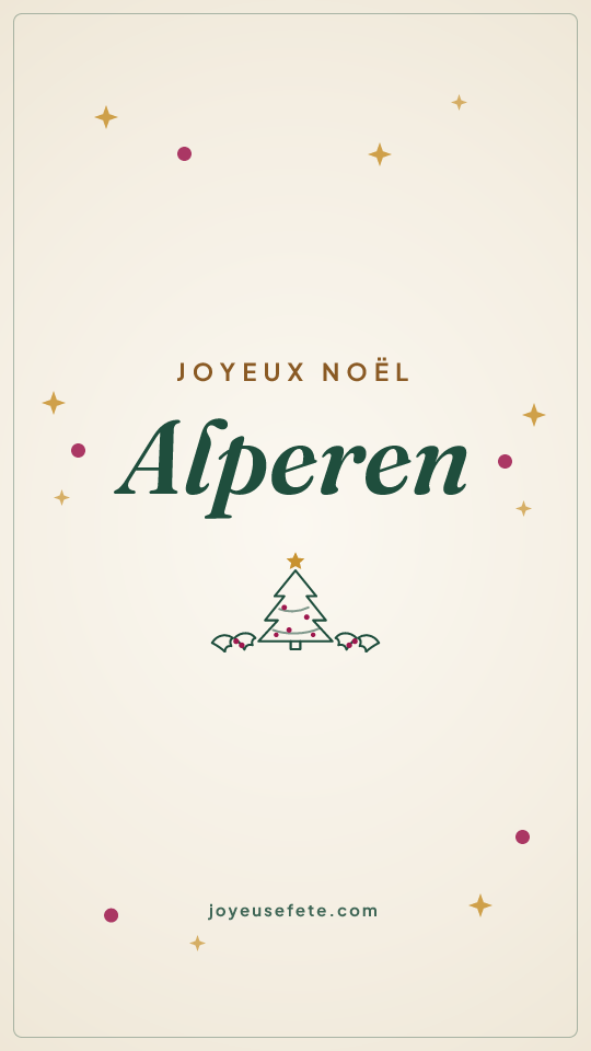 Image « Joyeux Noël Alperen » au format story