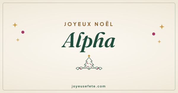 Image « Joyeux Noël Alpha » au format large