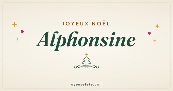 Image « Joyeux Noël Alphonsine » au format large