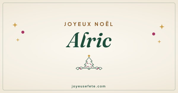 Image « Joyeux Noël Alric » au format large