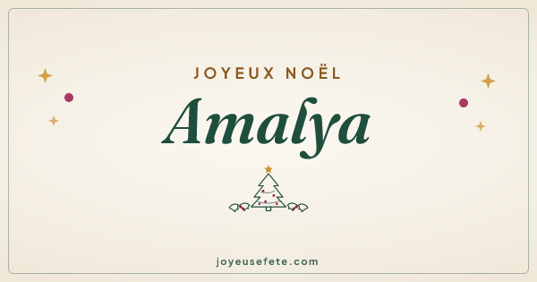 Image « Joyeux Noël Amalya » au format large