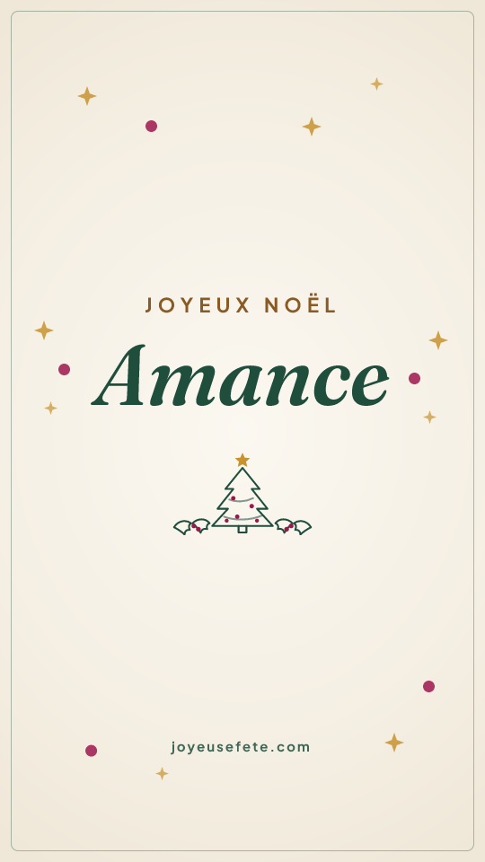 Image « Joyeux Noël Amance » au format story