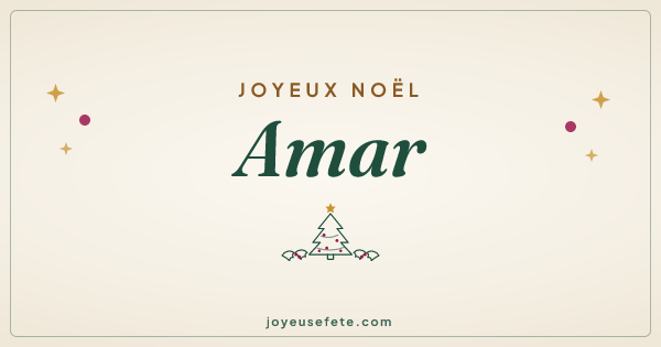 Image « Joyeux Noël Amar » au format large