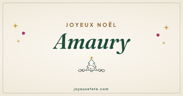 Image « Joyeux Noël Amaury » au format large