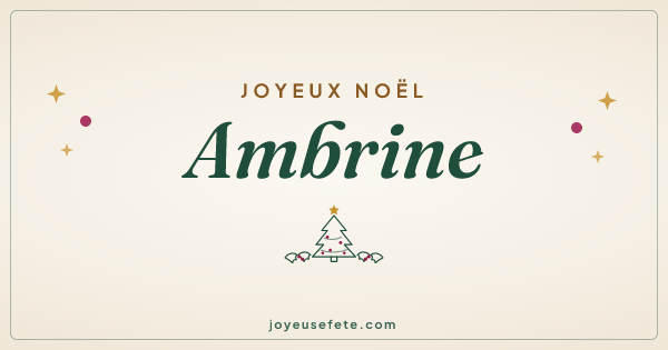 Image « Joyeux Noël Ambrine » au format large
