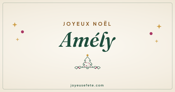 Image « Joyeux Noël Amély » au format large